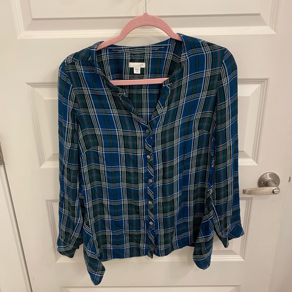 J. Jill lightweight plaid top